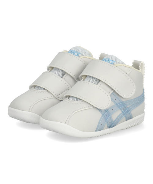ASICS KIDS SUKU57 アシックス スクスク AMULEFIRST SL T【たまひよ 協同企画】ベビーシューズ(アミュレファーストSLT) 1144A413 020 ライトグレー/ライトブルー