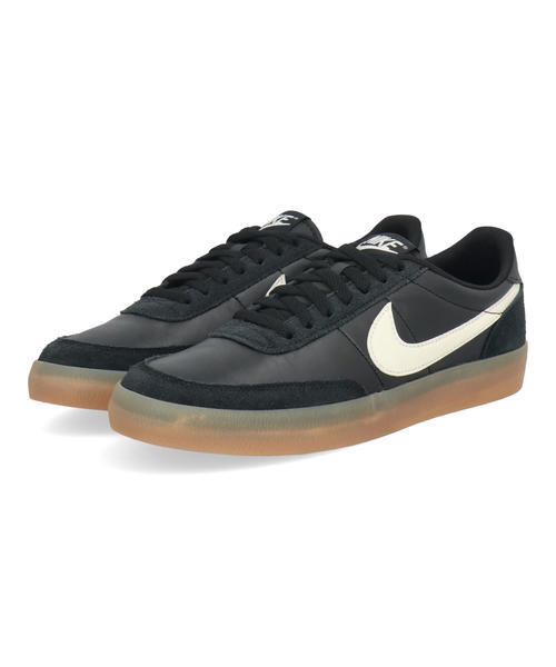 NIKE ナイキ W KILLSHOT 2 レディースレザースニーカー ロープロファイル(ウィメンズキルショット2) FZ5630-001 ブラック/セイル/ガムイエロー