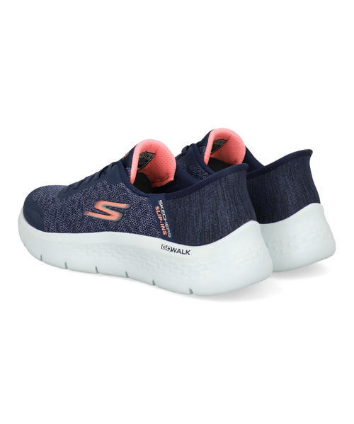 SKECHERS スケッチャーズ SLIP-INS スリップインズ GO WALK FLEX-KAYLEE【軽量】レディーススニーカー(ゴーウォークフレックス) 124842 NVPK ネイビー/ピンク