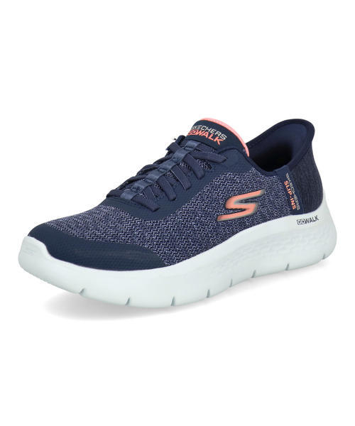 SKECHERS スケッチャーズ SLIP-INS スリップインズ GO WALK FLEX-KAYLEE【軽量】レディーススニーカー(ゴーウォークフレックス) 124842 NVPK ネイビー/ピンク