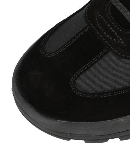 Whoop-de-doo フープディドゥ メンズ VIBRAMソールナイロンジャーマントレーナー 厚底 24430640 ブラック_5