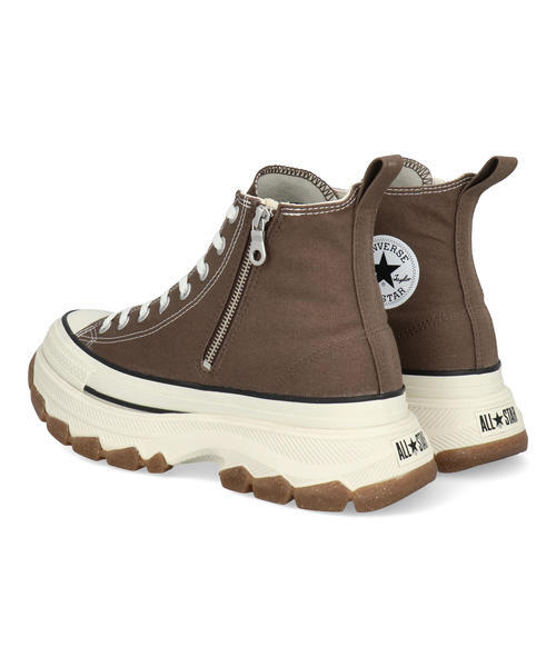 converse コンバース ALL STAR R TREKWAVE Z HI メンズスニーカー ハイカット 厚底 ジッパー(オールスターRトレックウエーブZHI) 31314191 チョコレートブラウン_1