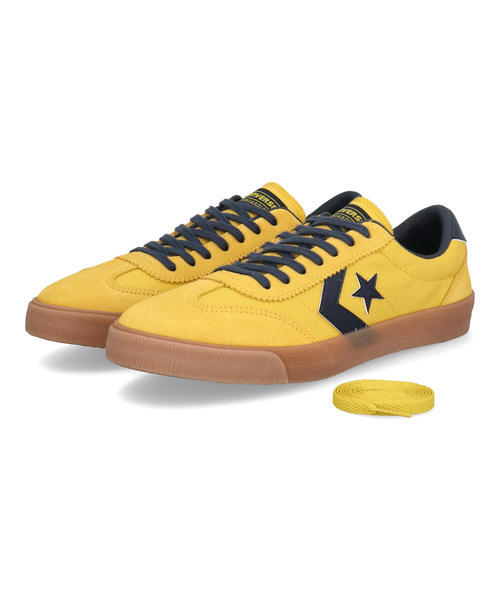 converse コンバース ROADCLASSIC SK OX メンズスニーカー(ロードクラシックSKOX) 33701912 イエロー/ネイビー
