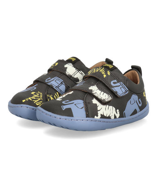 CAMPER カンペール TWINS PEU CAMI FW【本革】ベビーカジュアルシューズ 2本胴締め(ツインズペウカミ) K800405 050 マルチ色合い/毛の荒物