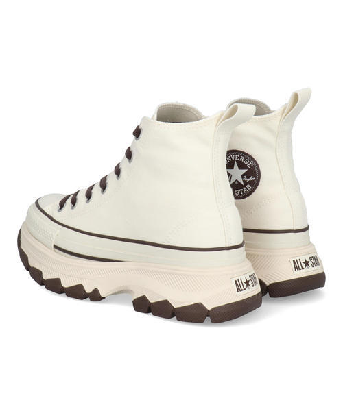 converse コンバース ALL STAR TREKWAVE CB HI レディーススニーカー 厚底(オールスタートレックウエーブCBハイ) 31315861 オフホワイト/コーヒーブラウン_1