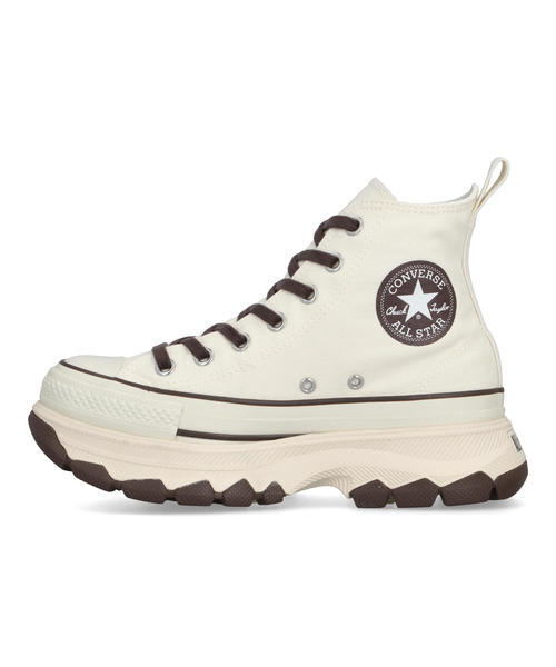 converse コンバース ALL STAR TREKWAVE CB HI レディーススニーカー 厚底(オールスタートレックウエーブCBハイ) 31315861 オフホワイト/コーヒーブラウン_2