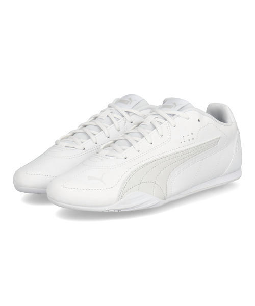 PUMA プーマ CATCH【軽量】レディーススニーカー 薄底 ロープロファイル(キャッチ) 402679 02 プーマホワイト/フェザーグレー【レディース】