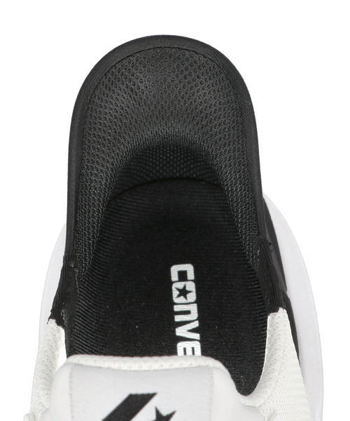 converse コンバース CAVESTAR SLIT SLIDE レディーススニーカー スリッポン(ケイブスタースリットスライド) 33600042 [HF] ホワイト/ブラック【レディース】