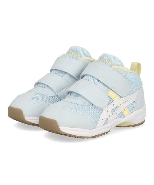 ASICS KIDS SUKU68 アシックス スクスク GD.RUNNER BABY MS-MID 2 ベビーシューズ 子供靴 2本ベルト(GDランナーベビーMSMID2) 1144A282 400 ライトブルー/ホワイト