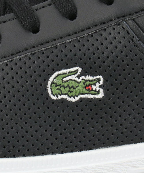 LACOSTE ラコステ LITE BASE 1 224 1 SFA レディースレザースニーカー(ライトベース12241SFA) 48SFA0124 312 ブラック/ホワイト