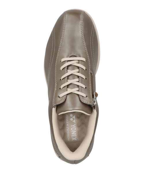 YONEX ヨネックス 【サッと履ける】パワークッション レディース ウォーキングシューズ【幅広4.5E/軽量/撥水】 L130W [HF] パールカーキ YONEX ヨネックス 【サッと履ける】パワークッション レディース