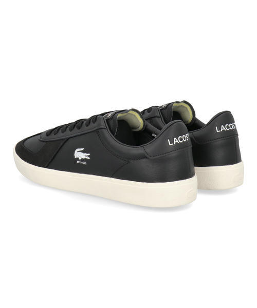 LACOSTE ラコステ BASESHOT PRO 125 3 SMA メンズレザースニーカー(ベースショットプロ1253SMA) 49SMA0063 454 ブラック/オフホワイト_1