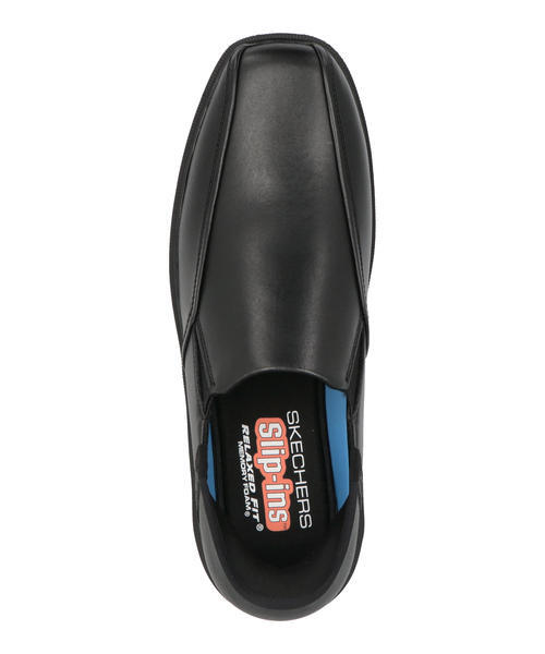 SKECHERS スケッチャーズ SLIP-INS スリップインズ CASWELL-FRANTONE【軽量】メンズビジネスシューズ スリッポン(キャスウェル) 205169 BLK [HF] ブラック