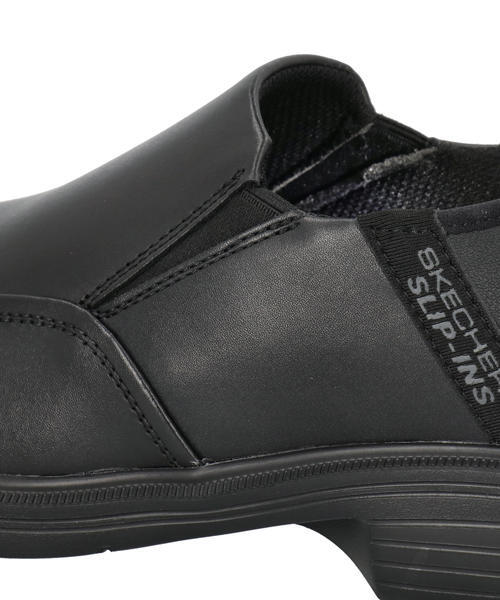 SKECHERS スケッチャーズ SLIP-INS スリップインズ CASWELL-FRANTONE【軽量】メンズビジネスシューズ スリッポン(キャスウェル) 205169 BLK [HF] ブラック
