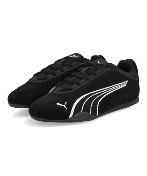 PUMA プーマ CATCH SOLEIL SD【軽量】レディーススニーカー 薄底 ロープロファイル(キャッチソレイユスエード) 403955 03 プーマブラック/プーマホワイト