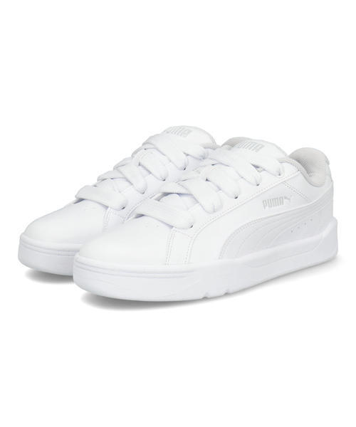 PUMA プーマ PARK LIFESTYLE EASY レディーススニーカー(パークライフスタイルイージー) 400496 01 プーマホワイト/プーマホワイト/グレー【レディース】