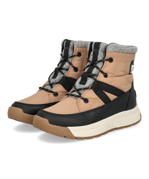 SOREL ソレル WHITNEY 3 MID WP【防水/防寒/積寒地】レディースウィンターブーツ(ウィットニー3ミッドウォータープルーフ) NL5282 253 トーニーバフ/ブラック