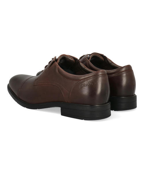 Clarks クラークス STEADWELL CAP【本革】メンズビジネスシューズ ドレスシューズ ストレートチップ(ステッドウェルキャップ) 26184677 マホガニー_1