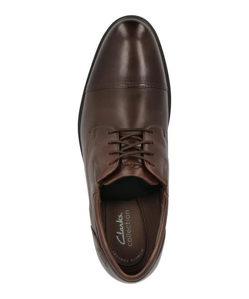 Clarks クラークス STEADWELL CAP【本革】メンズビジネスシューズ ドレスシューズ ストレートチップ(ステッドウェルキャップ) 26184677 マホガニー_4