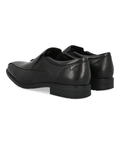 Clarks クラークス STEADWELL STEP【本革】メンズビジネスシューズ スリッポン スワローモカ ヴァンプ ドレス(ステッドウェルステップ) 26184684 ブラック_1