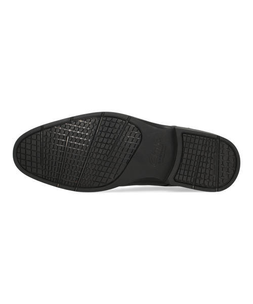 Clarks クラークス STEADWELL STEP【本革】メンズビジネスシューズ スリッポン スワローモカ ヴァンプ ドレス(ステッドウェルステップ) 26184684 ブラック_3
