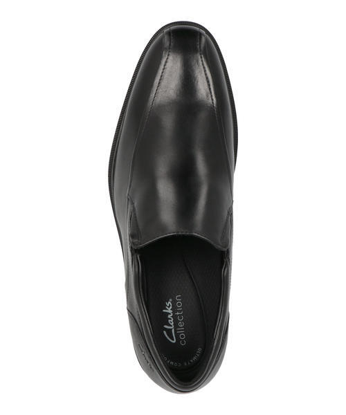 Clarks クラークス STEADWELL STEP【本革】メンズビジネスシューズ スリッポン スワローモカ ヴァンプ ドレス(ステッドウェルステップ) 26184684 ブラック_4