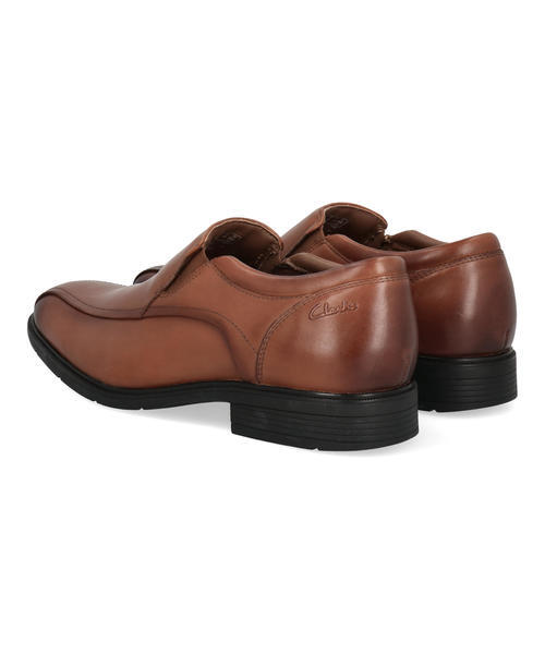 Clarks クラークス STEADWELL STEP【本革】メンズビジネスシューズ スリッポン スワローモカ ヴァンプ ドレス(ステッドウェルステップ) 26184685 ダークタン_1