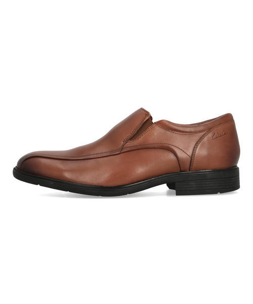 Clarks クラークス STEADWELL STEP【本革】メンズビジネスシューズ スリッポン スワローモカ ヴァンプ ドレス(ステッドウェルステップ) 26184685 ダークタン_2