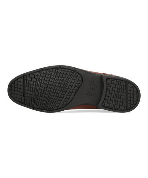 Clarks クラークス STEADWELL STEP【本革】メンズビジネスシューズ スリッポン スワローモカ ヴァンプ ドレス(ステッドウェルステップ) 26184685 ダークタン_3
