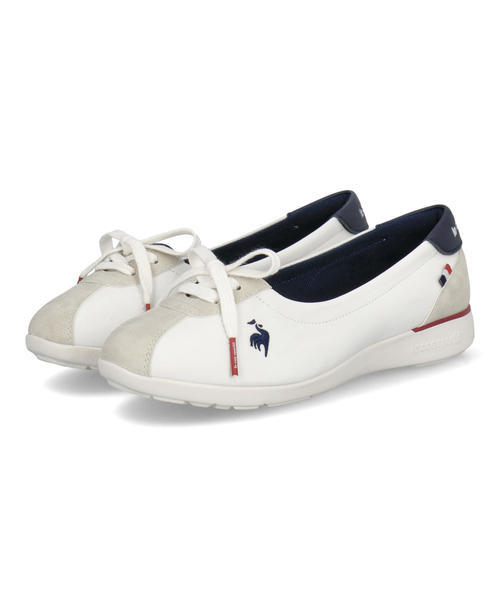 le coq sportif ルコックスポルティフ LCS MONTPELLIER PM【軽量】レディースシューズ バレエスニーカー(LCSモンペリエPM) LU5SSN25LZ WHNV ホワイト/ネイビー