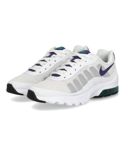 NIKE ナイキ WMNS AIR MAX INVIGOR レディーススニーカー(ウィメンズエアマックスインビガー) 749866-101 ホワイト/コートパープル/ウルフグレー