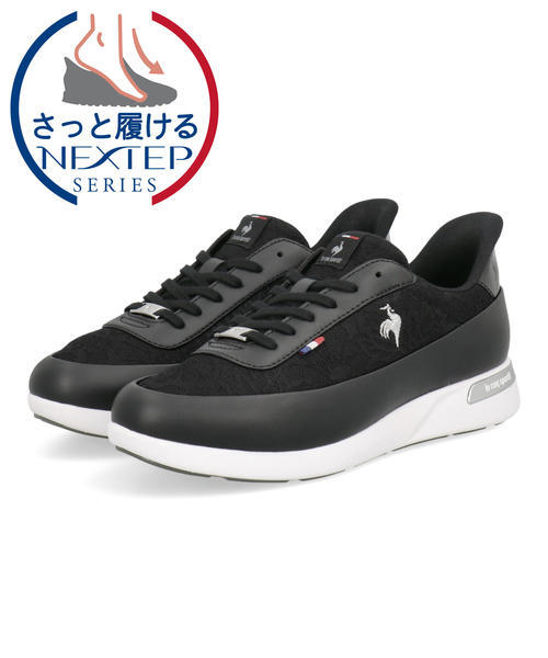 le coq sportif ルコックスポルティフ LCS SEVRES 2 WIDE SI【軽量】レディーススニーカー(LCSセーヴル2ワイドSI) LU5FSN73LZ [HF] ブラック/ホワイト