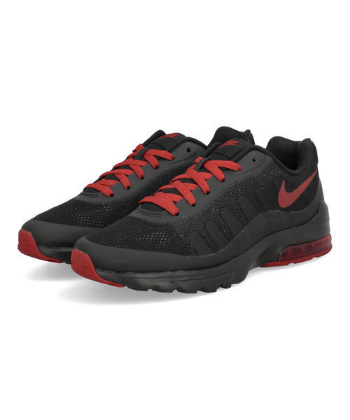 NIKE ナイキ AIR MAX INVIGOR【軽量】メンズスニーカー(エアマックスインビガー) 749680-006 ブラック/チームクリムゾン