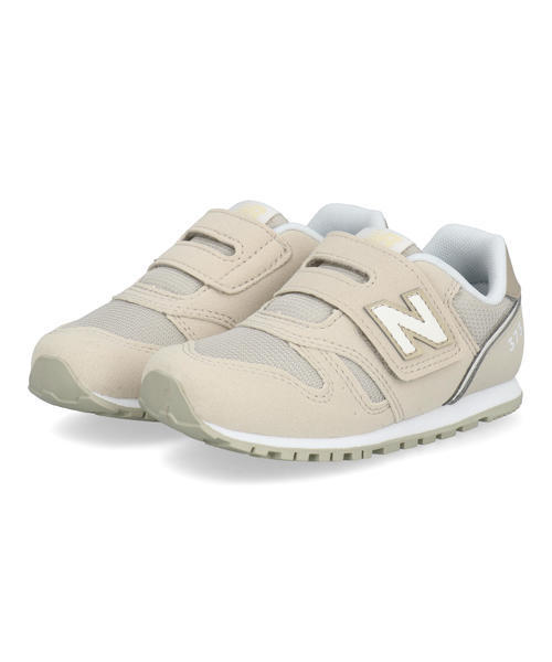 new balance ニューバランス I373 ベビースニーカー 子供靴 ワンベルト キッズシューズ ストラップ I3732SZ ベージュ