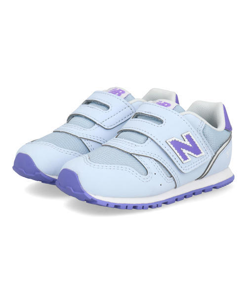new balance ニューバランス I373 ベビースニーカー 子供靴 ワンベルト キッズシューズ ストラップ I3734L3 ブルー/パープル