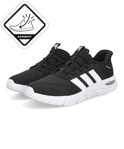 adidas アディダス 【ハンズフリー】CF FLEX RAPIDFIT メンズスニーカー(CFフレックスラピッドフィット) HP6994 [HF] コアブラック/フットウェアホワイト