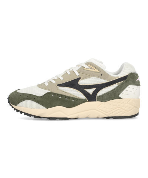 mizuno ミズノ CONTENDER メンズスニーカー(コンテンダー) D1GA2369 32 ホワイト/カーキ/ベージュ