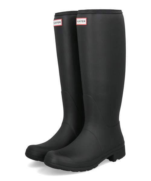 HUNTER ハンター UNISEX ESSENTIAL TALL BOOT メンズラバーブーツ ロングレインシューズ(ユニセックスエッセンシャルトールブーツ) UFT2407RMA ブラック