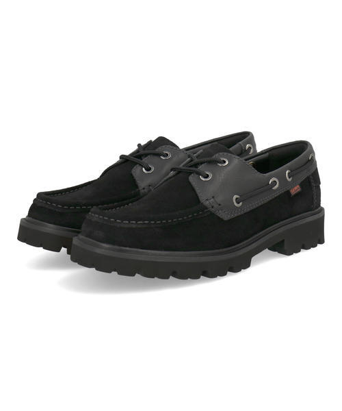 Clarks クラークス CLEYHILL BOAT メンズシューズ モカシン(クレイヒルボート) 26186175 ブラックスエード