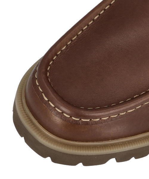 Clarks クラークス CLEYHILL BOAT メンズシューズ モカシン(クレイヒルボート) 26186176 ブラウンレザー