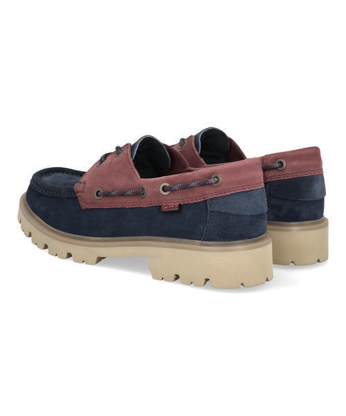 Clarks クラークス CLEYHILL BOAT メンズシューズ モカシン(クレイヒルボート) 26186179 ネイビーコンビ