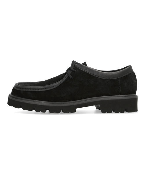 Clarks クラークス CLEYHILL SEAM メンズシューズ モカシン ワラビー(クレイヒルシーム) 26186418 ブラックスエード_2