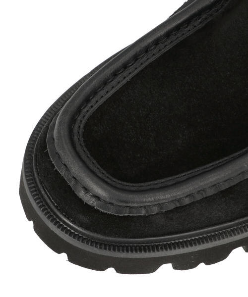 Clarks クラークス CLEYHILL SEAM メンズシューズ モカシン ワラビー(クレイヒルシーム) 26186418 ブラックスエード_5