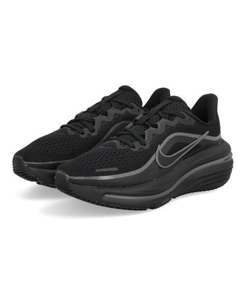 NIKE ナイキ W AIR WINFLO 12 レディーススニーカー ランニングシューズ 厚底(Wエアウィンフロー12) HV9273-001 ブラック/ブラック/ダークスモークグレー