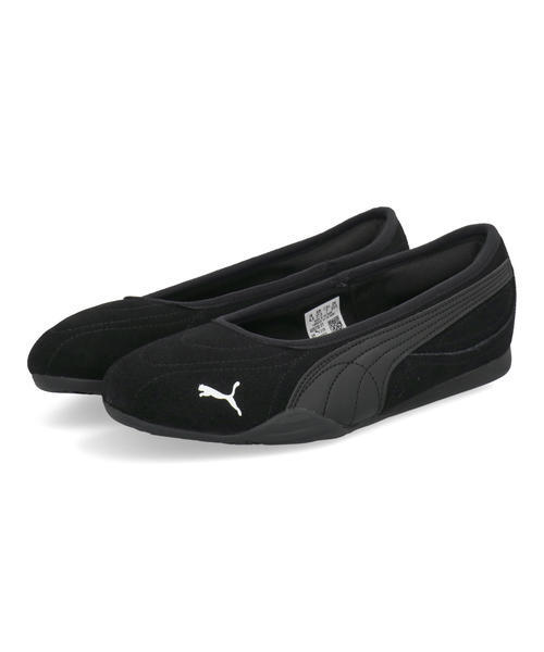 PUMA プーマ CATCH SOLEIL BALLERINA SD【軽量】レディースシューズ バレエスニーカー(キャッチソレイユバレリーナSD) 406310 01 ブラック/ホワイト