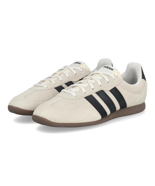 adidas アディダス BARREDA LO レディーススニーカー ロープロファイル 薄底 スエード(バレダロー) KJ4749 クリームホワイト/コアブラック/カーボン
