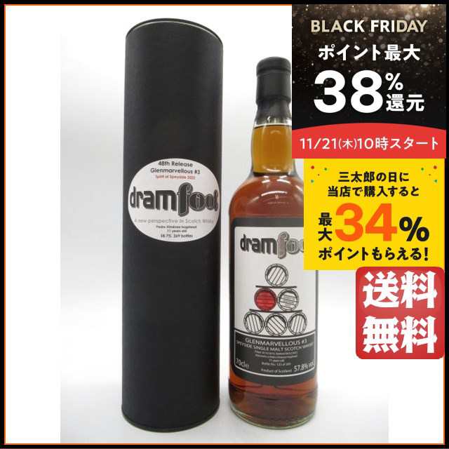 グレンマーベラス #3 11年 2010 PXホグスヘッド (ドラムフール) 57.8度 700ml □グレンファークラスだと思われる  【ウイスキー】の通販はau PAY マーケット - ちゃがたパーク（お酒の専門店） | au PAY マーケット－通販サイト