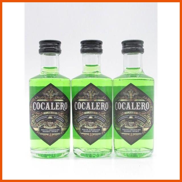 ミニチュア] コカレロ COCALERO コカの葉のリキュール 29度 50ml×3本
