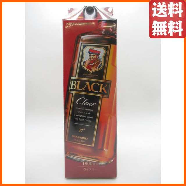 ニッカ ブラックニッカ クリア 紙パック 37度 1800ml【ウイスキー