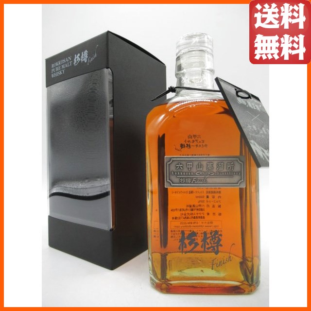 六甲山 ピュアモルトウイスキー 杉樽フィニッシュ 60度 500ml ■菊正宗の樽酒で2ヶ月追熟 【ウイスキー ウィスキー ジャパニーズ 国産】